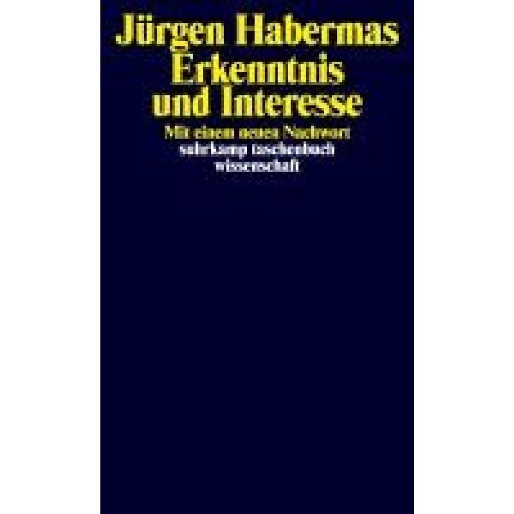 9783518276013 - Habermas Jürgen Erkenntnis und Interesse