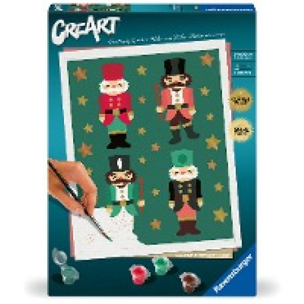 4005556238934 - Malen nach Zahlen RAVENSBURGER CreArt Christmas Nutcracker Delight bunt Malvorlagen KinderB24cm H30cm L30cm Made in Europe B24cm H30cm L30cm
