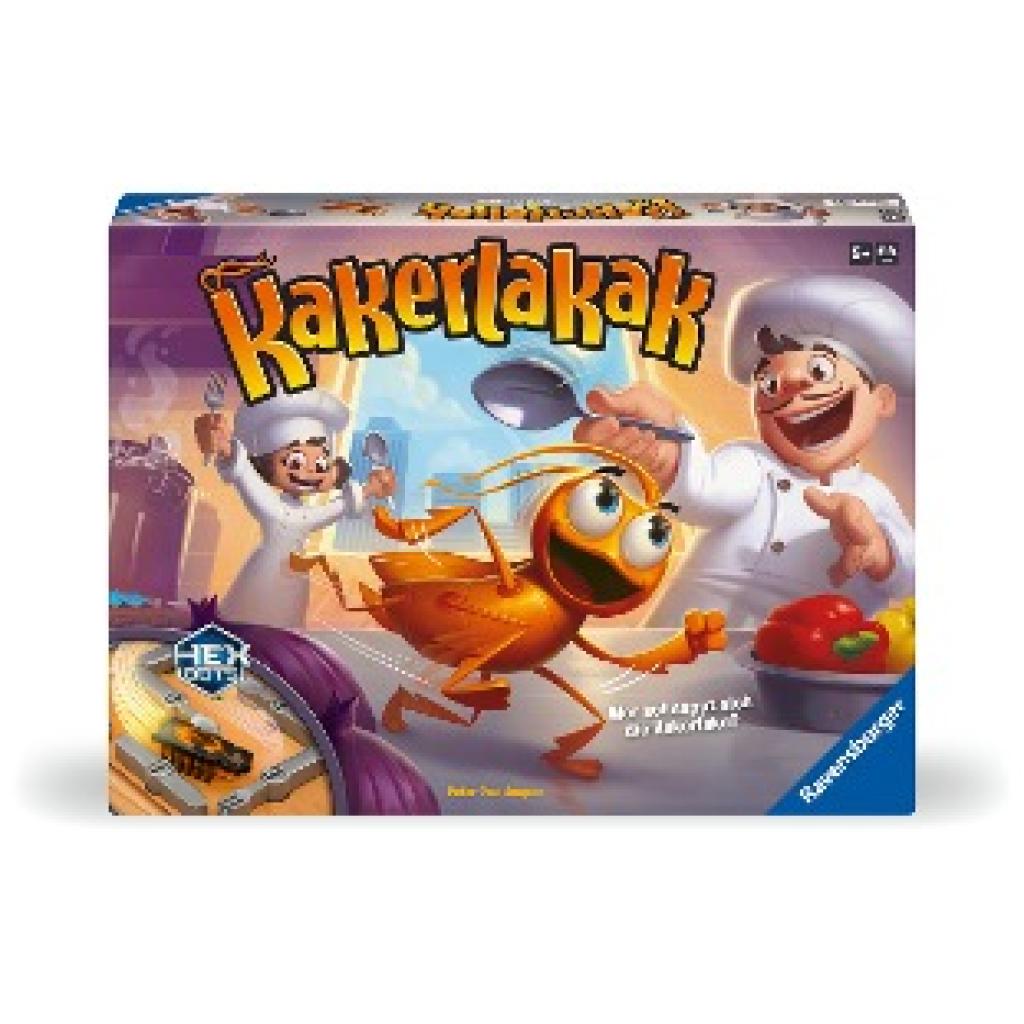 Joopen, Peter-Paul: Ravensburger 20800 - Kakerlakak - Aktionsspiel mit elektronischer Kakerlake für Groß und Klein, für 2-4 Personen, geeignet ab 5 Jahren