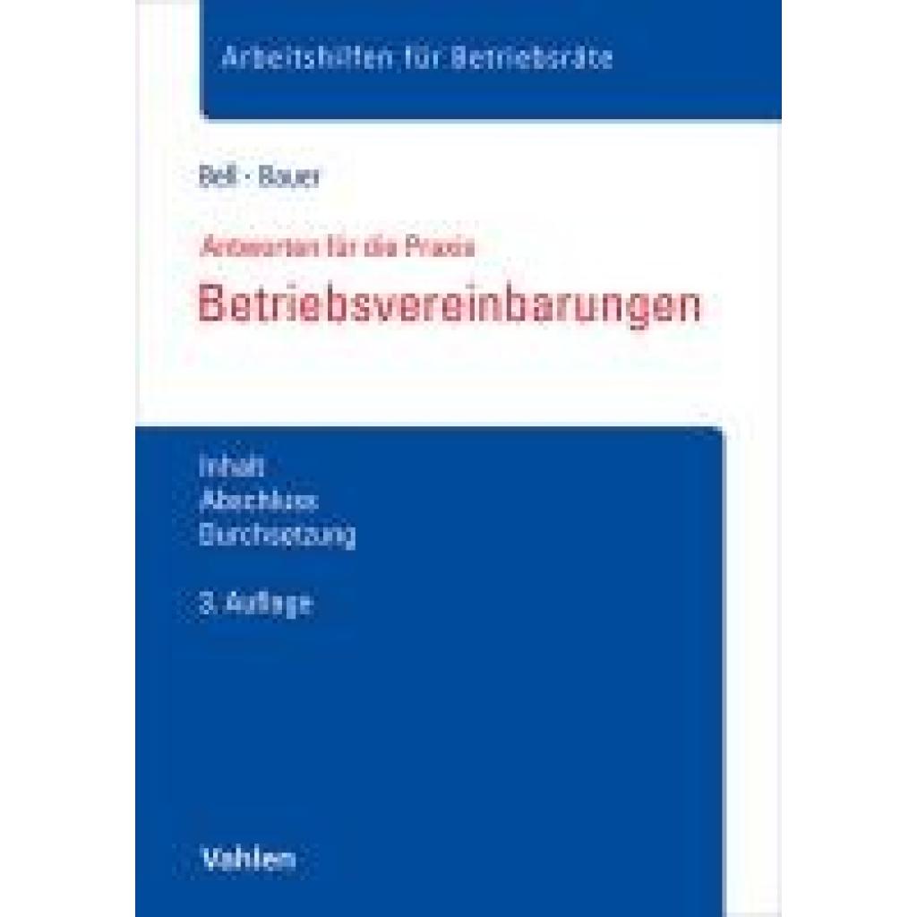 9783800675074 - Bell Regina Betriebsvereinbarungen