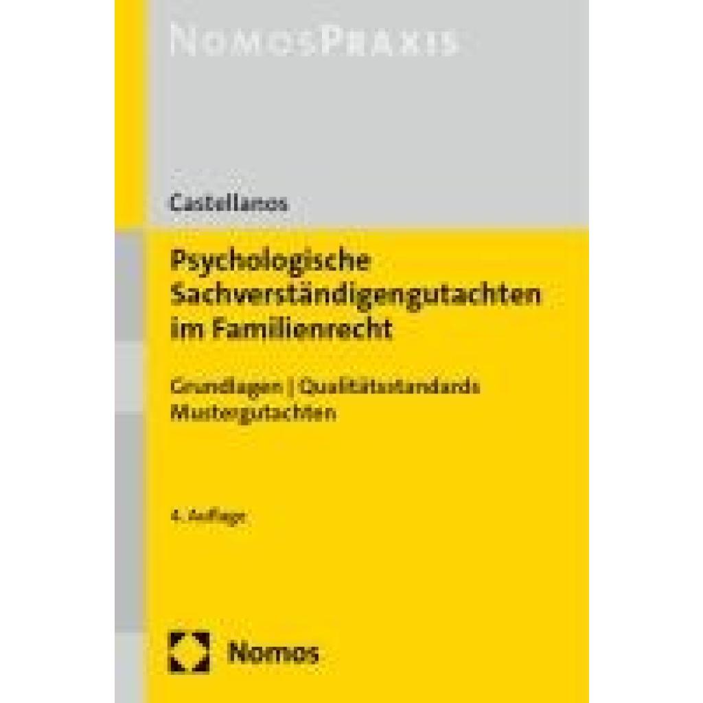 9783756010615 - Castellanos Helen A Psychologische Sachverständigengutachten im Familienrecht