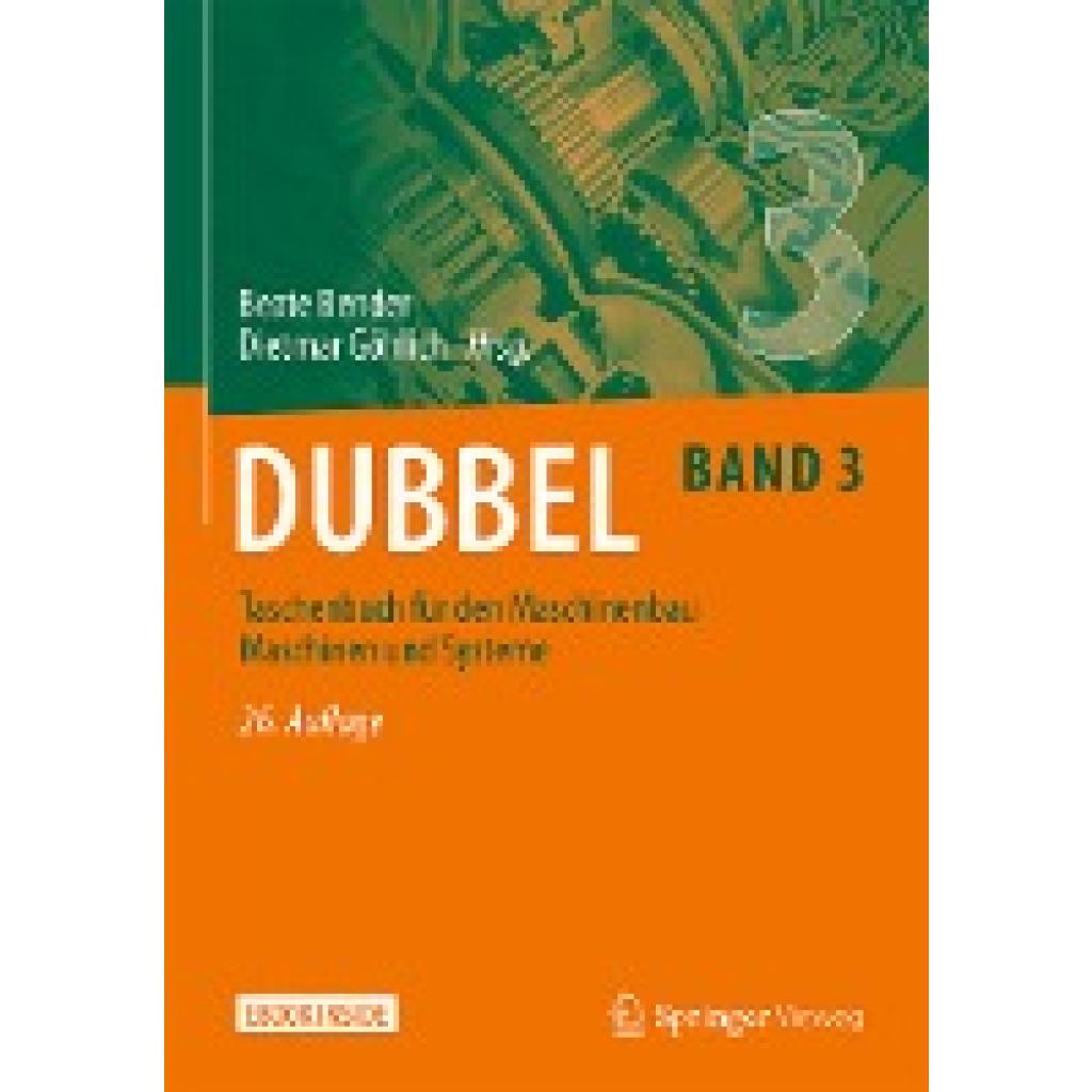 9783662597149 - Dubbel Taschenbuch für den Maschinenbau Maschinen und Systeme
