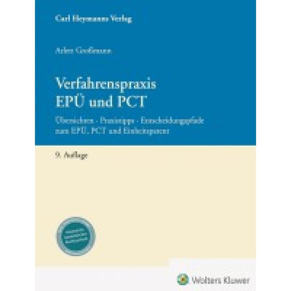 9783452303240 - Großmann rer nat Arlett Verfahrenspraxis EPÜ und PCT