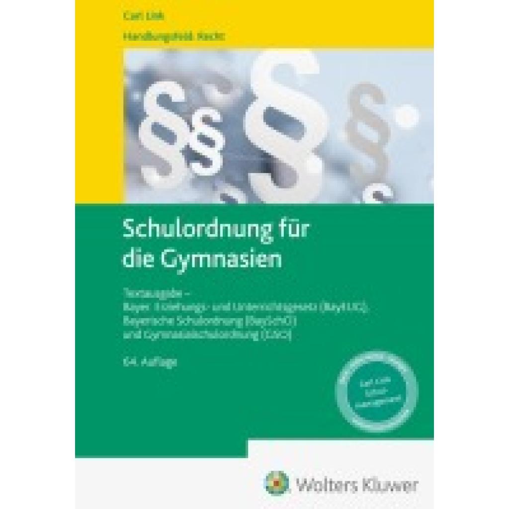 9783556099841 - Schulordnung für die Gymnasien