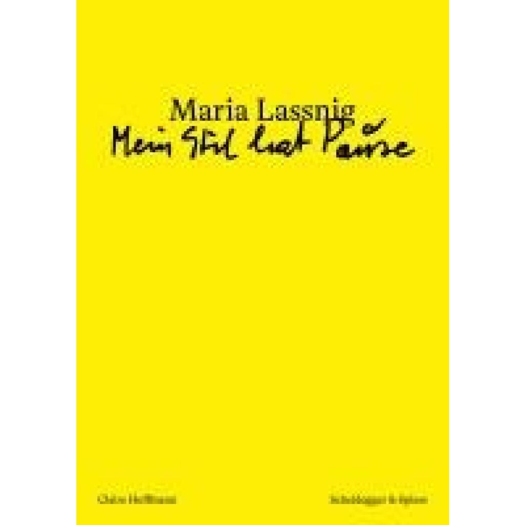 9783039422401 - Hoffmann Claire Maria Lassnig - Mein Stil hat Pause