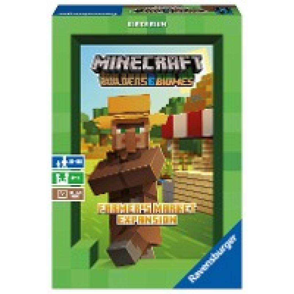 4005556268696 - Blum Ulrich Ravensburger 26869 - Minecraft Builders & Biomes Farmers Market Expansion - Erweiterung zum Brettspiel Minecraft Builders & Biomes Spiel für Erwachsene und Kinder ab 10 Jahren für 2-4 Spieler 4005556268696 - Blum Ulrich Ravensburger 26869 - Minecraft Builders & Biomes Farmers Market Expansion - Erweiterung zum Brettspiel Minecraft Builders & Biomes Spiel für Erwachsene und Kinder ab 10 Jahren für 2-4 Spieler