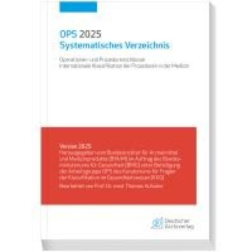 9783769138450 - OPS 2025 Systematisches Verzeichnis