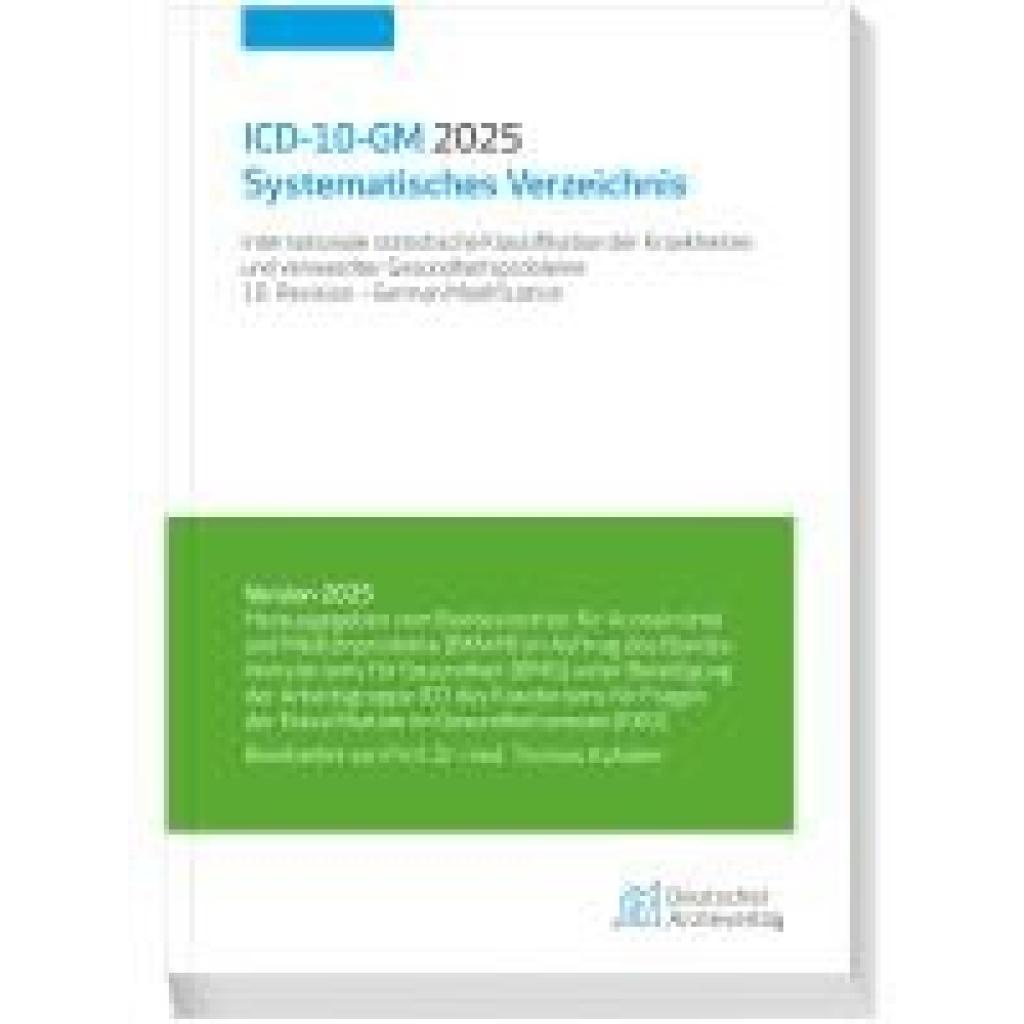9783769138436 - ICD-10-GM 2025 Systematisches Verzeichnis