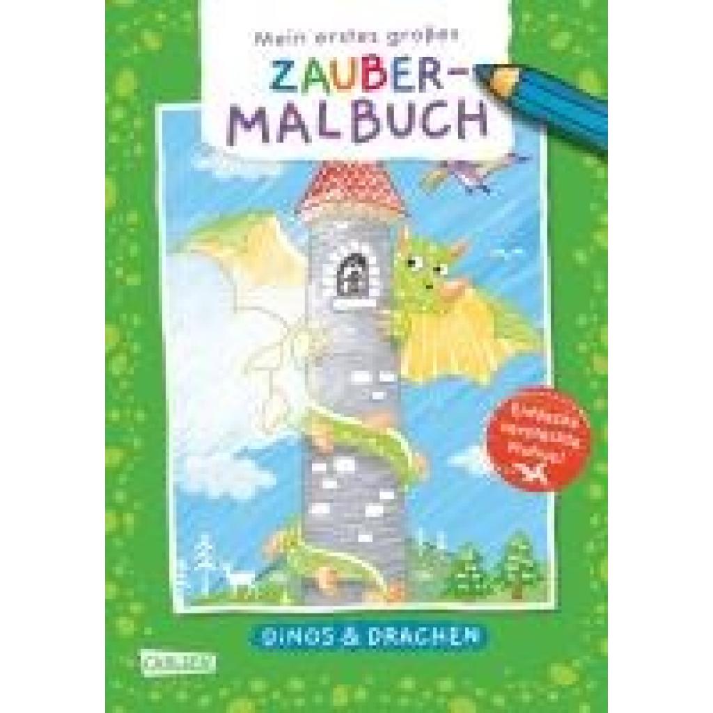 9783551192004 - Ausmalbilder für Kita-Kinder Mein erstes großes Zauber-Malbuch Dinos & Drachen