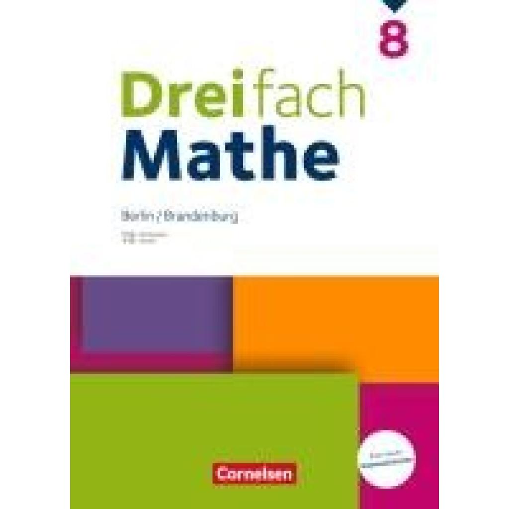 9783060001798 - Dreifach Mathe 8 Schuljahr - Berlin und Brandenburg - Schulbuch mit digitalen Hilfen Erklärfilmen und Wortvertonungen