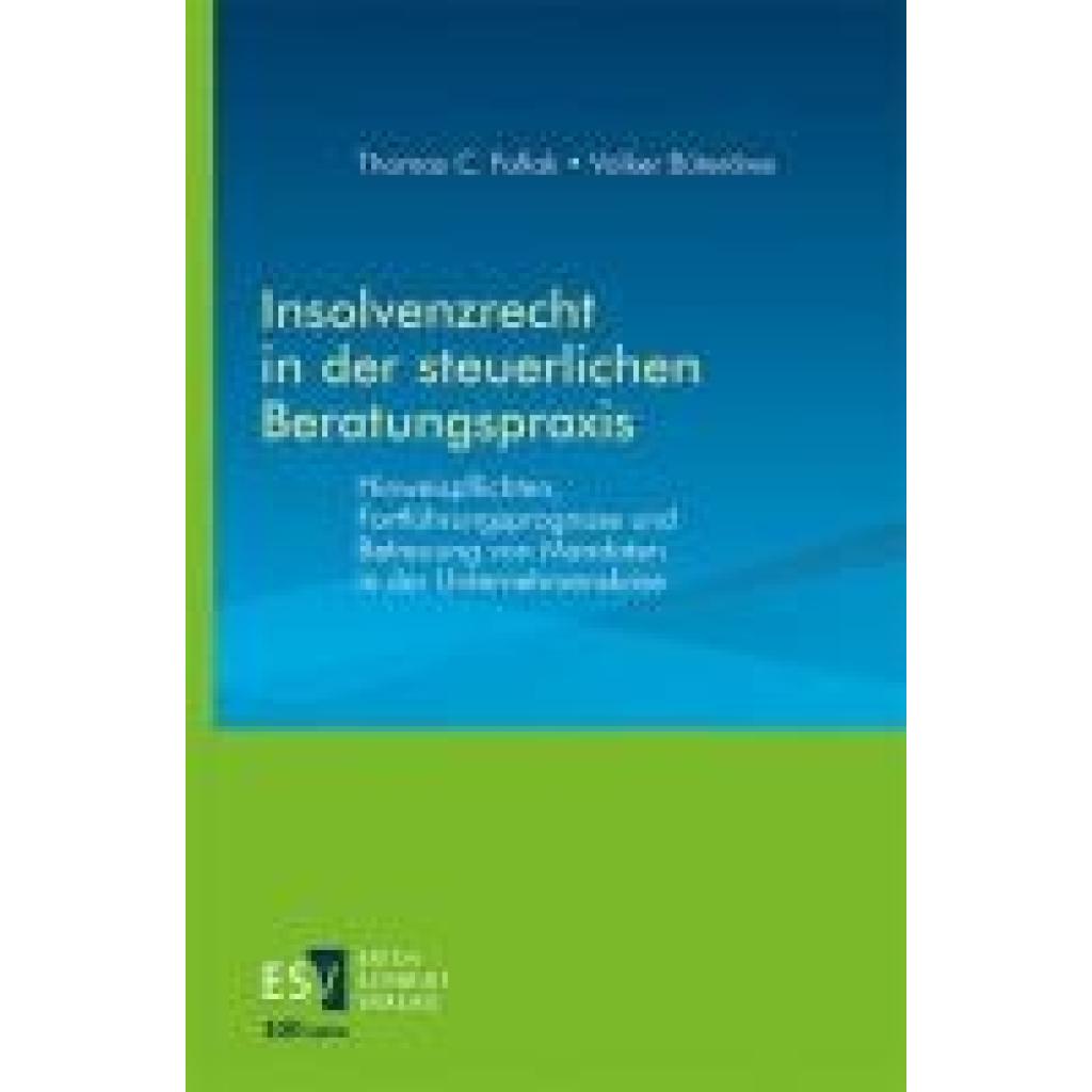9783503238583 - Fallak Thomas C Insolvenzrecht in der steuerlichen Beratungspraxis