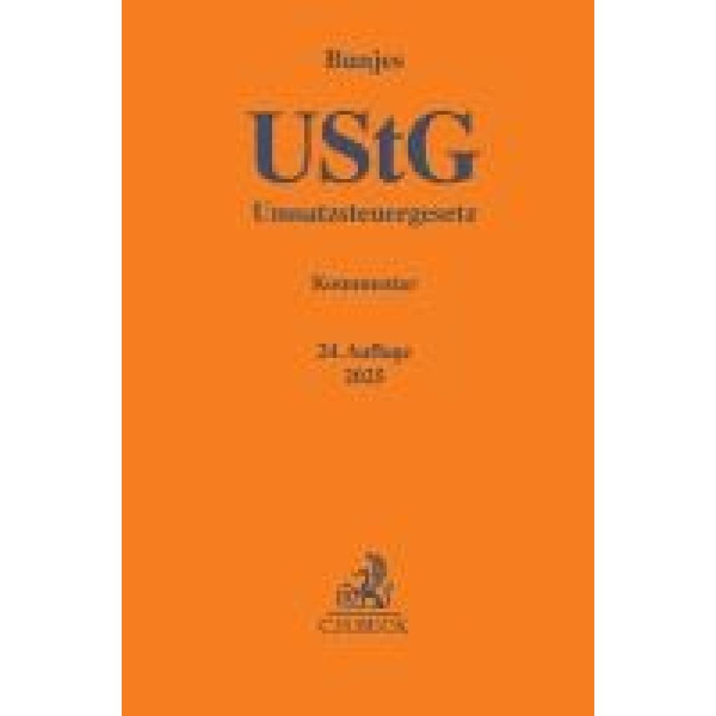 9783406828560 - Bunjes Johann Umsatzsteuergesetz UStG