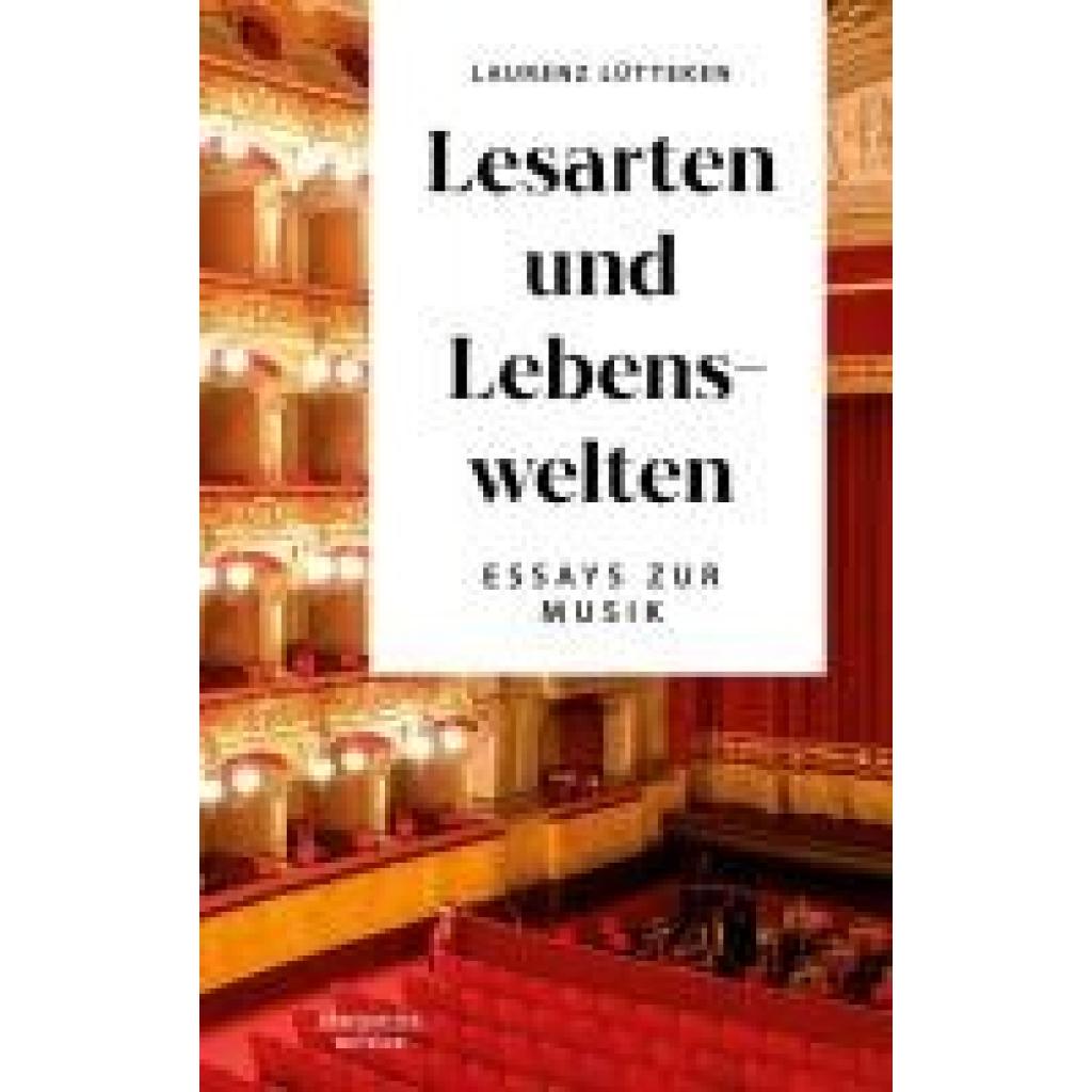 9783662694381 - Lütteken Laurenz Lesarten und Lebenswelten