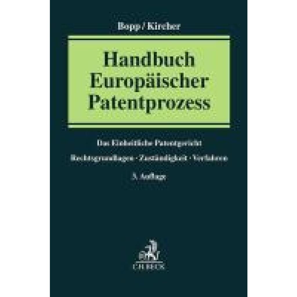 9783406823671 - Handbuch Europäischer Patentprozess
