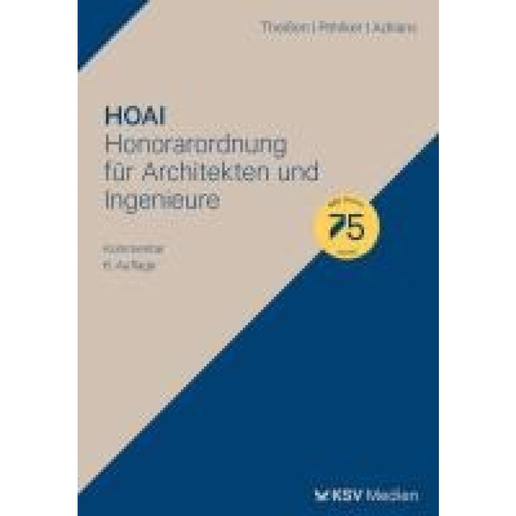 9783829319683 - Theißen Rolf HOAI - Honorarordnung für Architekten und Ingenieure