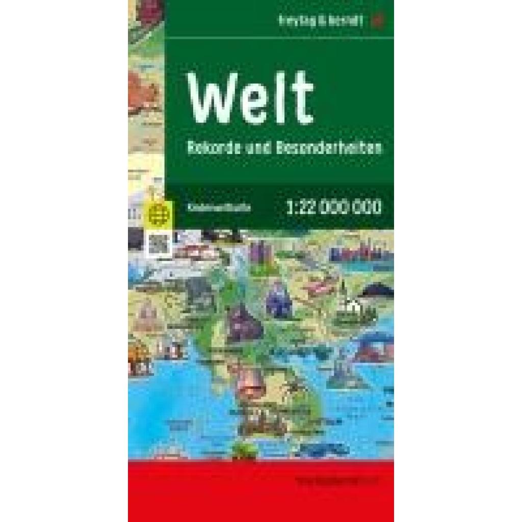 9783707923308 - Weltkarte für Kinder 120000000 gefaltet freytag & berndt