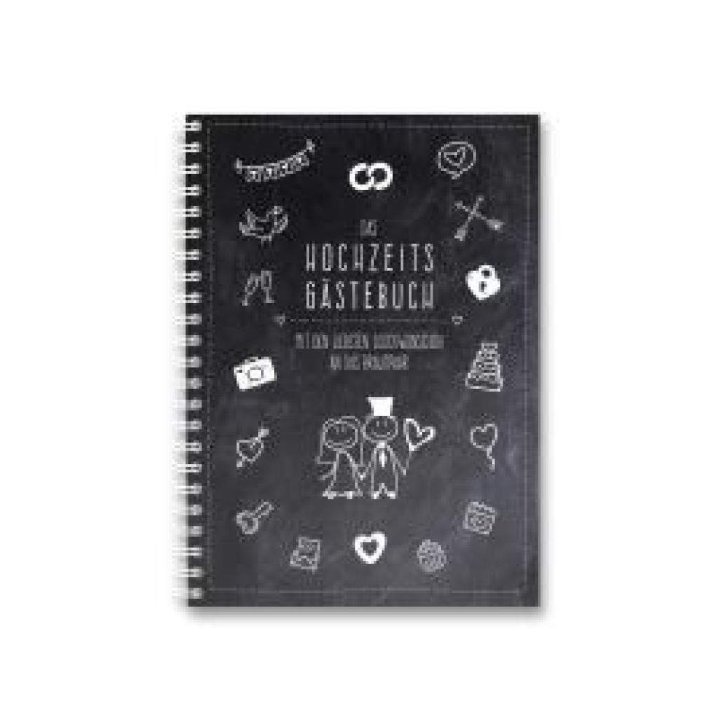 9783961311422 - familiawedding black-Doodle- Design XXL Gästebuch zur Hochzeit