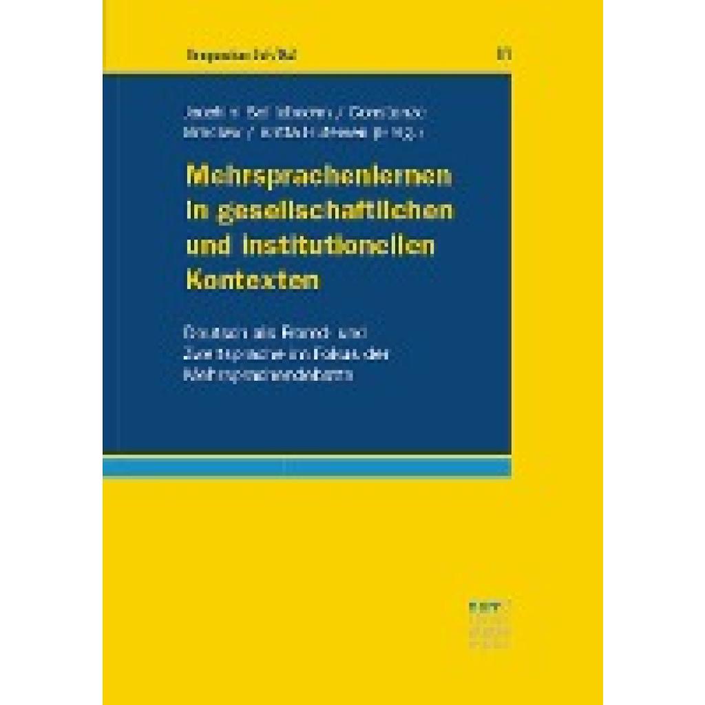 9783823384397 - Mehrsprachenlernen in gesellschaftlichen und institutionellen Kontexten