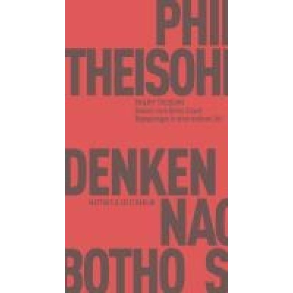 9783751830294 - Theisohn Philipp Denken nach Botho Strauß