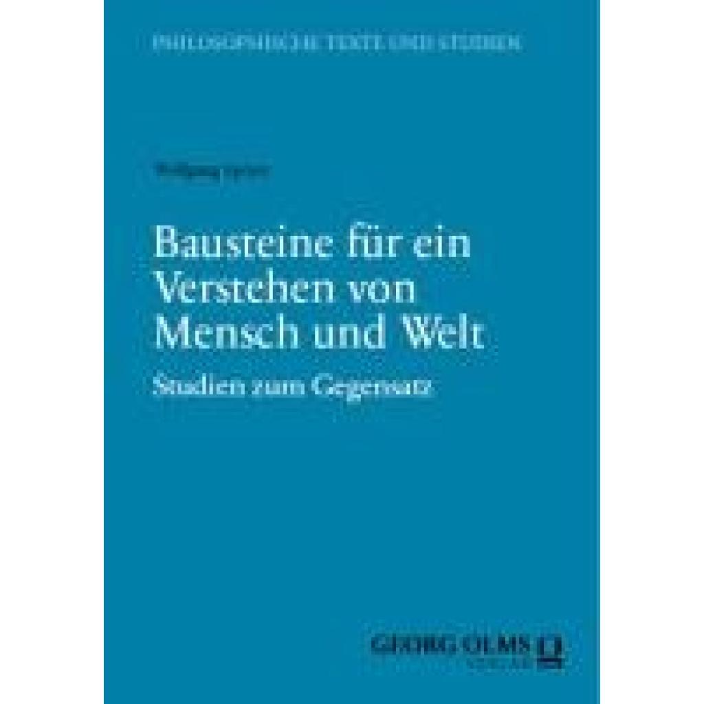 9783487167046 - Speyer Wolfgang Bausteine für ein Verstehen von Mensch und Welt