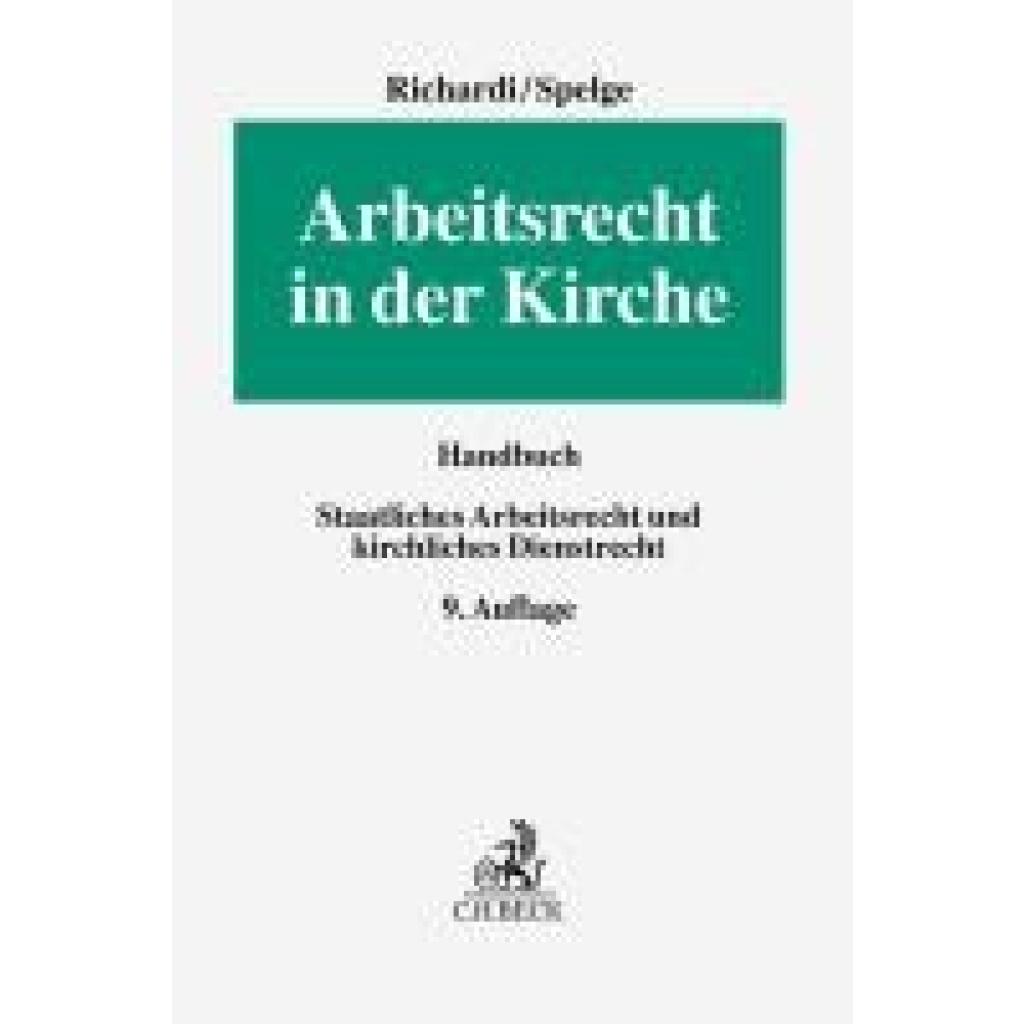 9783406821066 - Richardi Reinhard Arbeitsrecht in der Kirche 9783406821066 - Richardi Reinhard Arbeitsrecht in der Kirche