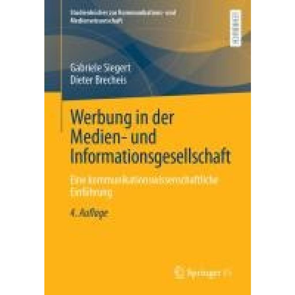 9783658436322 - Siegert Gabriele Werbung in der Medien- und Informationsgesellschaft