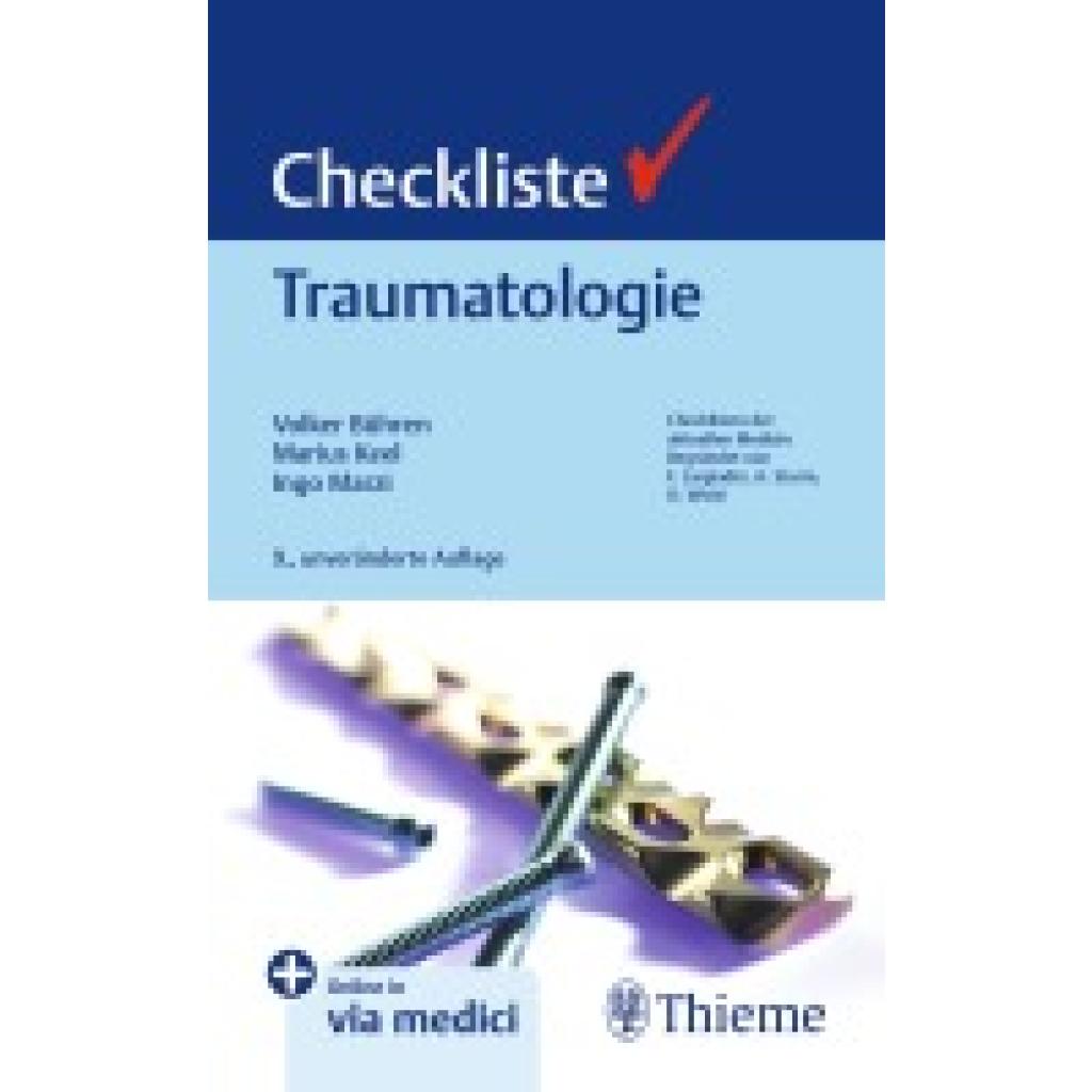 9783132459281 - Checkliste Traumatologie 9783132459281 - Checkliste Traumatologie