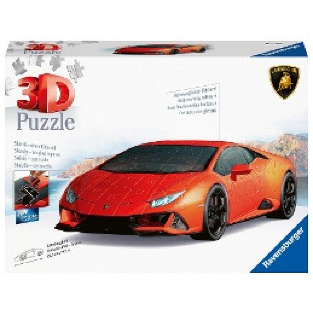 4005556115716 - Ravensburger 3D Puzzle 11571 - Lamborghini Huracán EVO - Arancio - Der rassige Supersportwagen als 3D Puzzle Fahrzeug 4005556115716 - Ravensburger 3D Puzzle 11571 - Lamborghini Huracán EVO - Arancio - Der rassige Supersportwagen als 3D Puzzle Fahrzeug