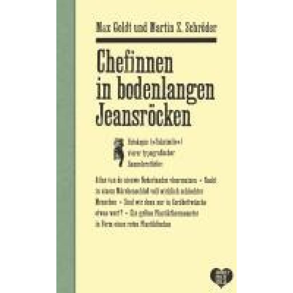 9783871347924 - Chefinnen in bodenlangen Jeansröcken - Max Goldt Martin Z Schröder Gebunden