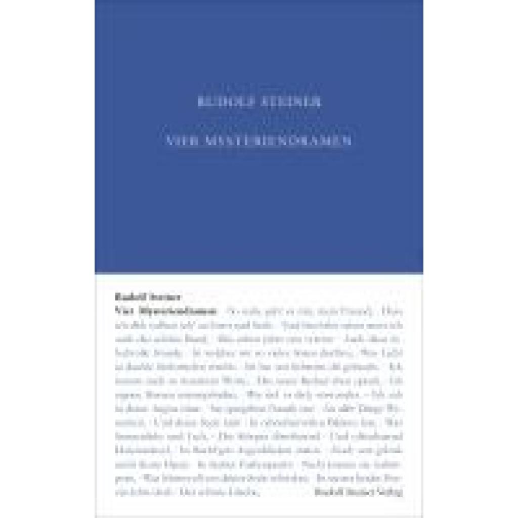9783727401411 - Steiner Rudolf Vier Mysteriendramen