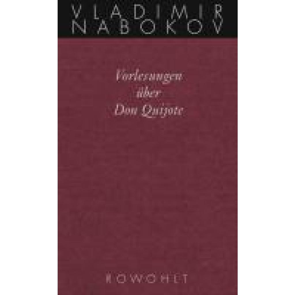 9783498046576 - Vorlesungen über Don Quijote - Vladimir Nabokov Gebunden