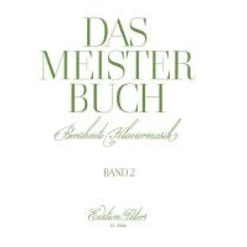 9790014077815 - Das Meisterbuch Berühmte Klaviermusik aus drei Jahrhunderten (Haller)Bd2 Kartoniert (TB)