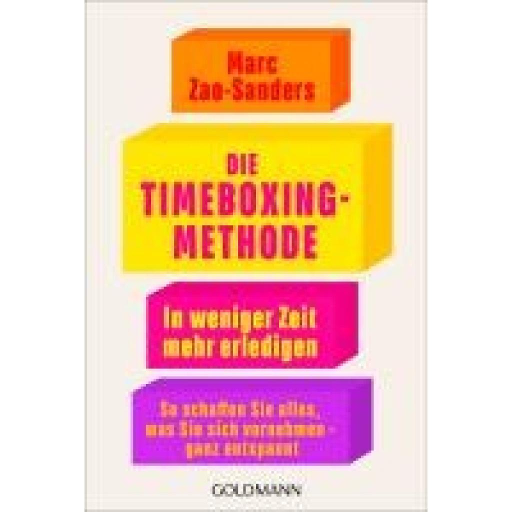 9783442180257 - Zao-Sanders Marc Die Timeboxing-Methode
