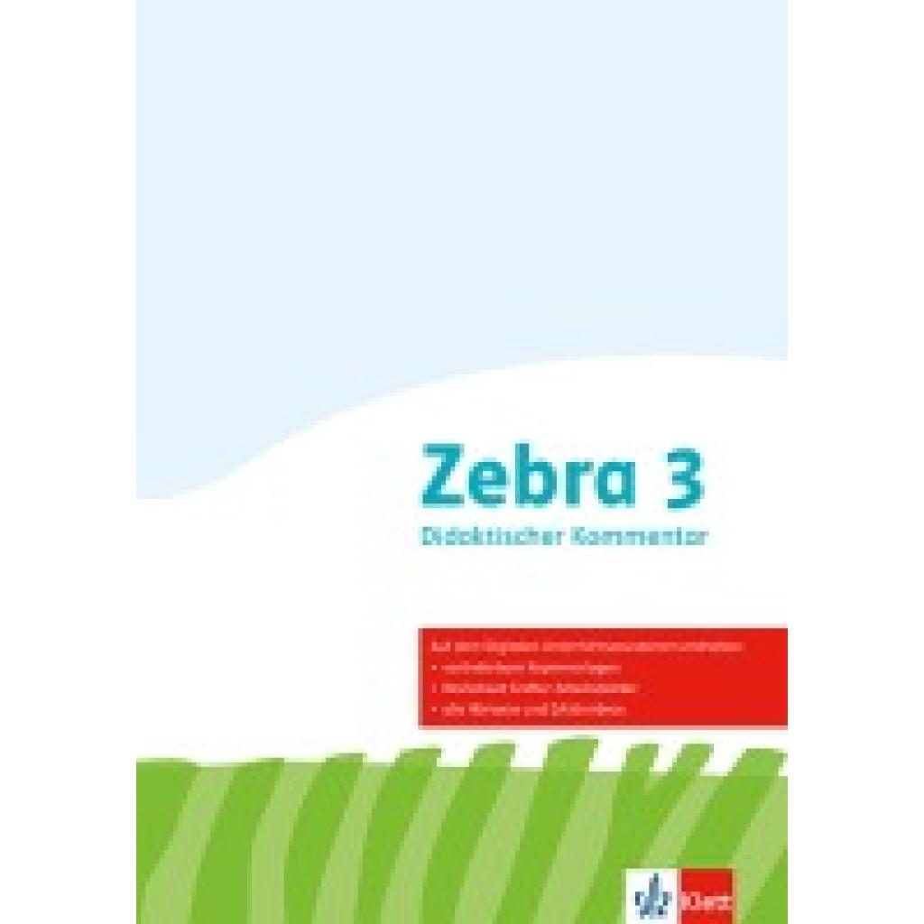 9783122710408 - Zebra 2 Allgemeine Ausgabe Didaktischer Kommentar Klasse 2