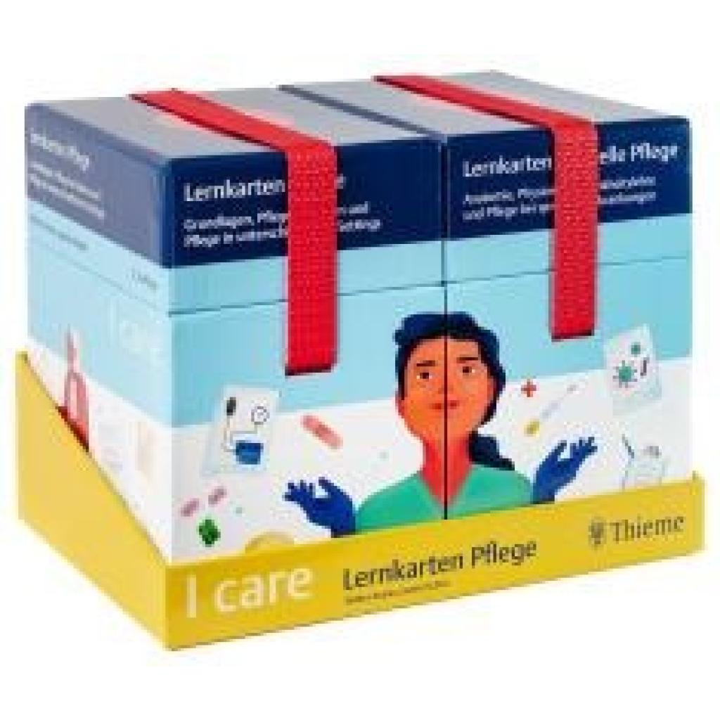 9783132439993 - Schön Jasmin I care Lernkarten Pflege - Set (im Schuber)
