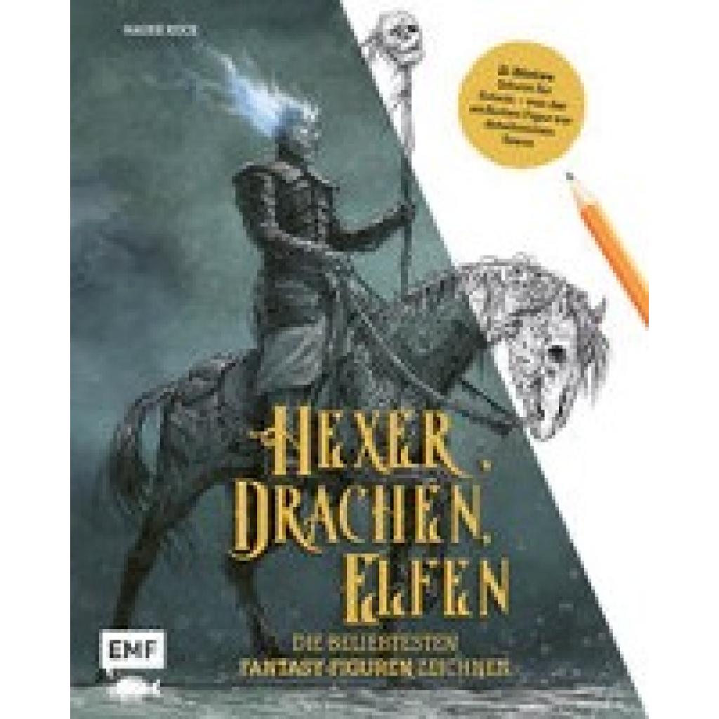 9783960938989 - Hexer Drachen Elfen - die beliebtesten Fantasy-Figuren zeichnen - Hauke Kock Gebunden