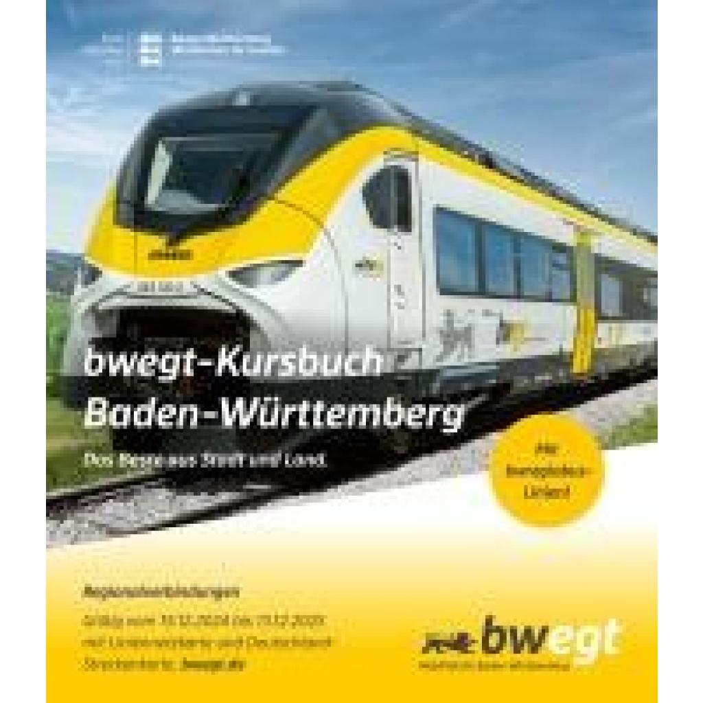 9783943551204 - bwegt-Kursbuch Baden-Württemberg 2025