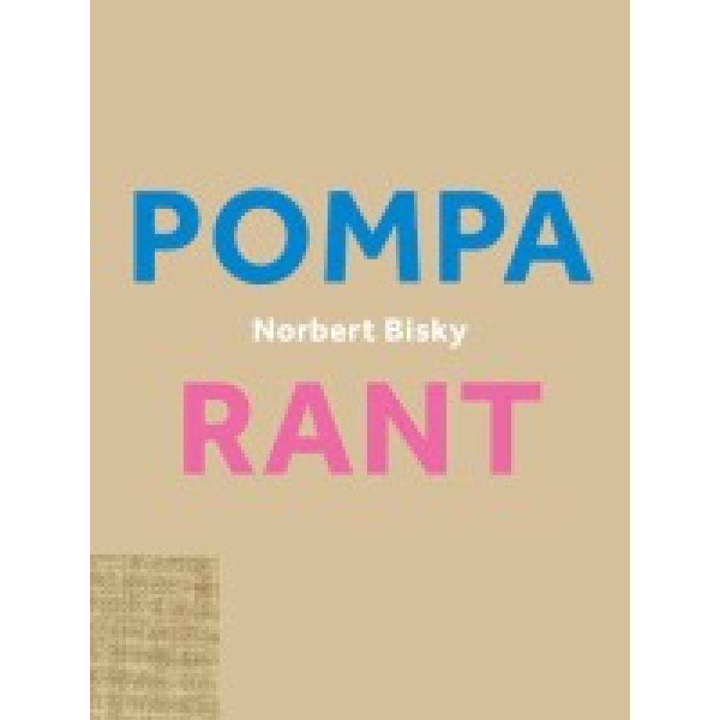 9783753301549 - Norbert Bisky Rant   Pompa (vice versa)