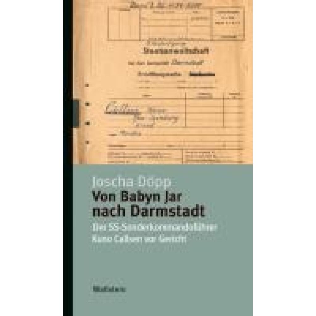 9783835357181 - Döpp Joscha Von Babyn Jar nach Darmstadt