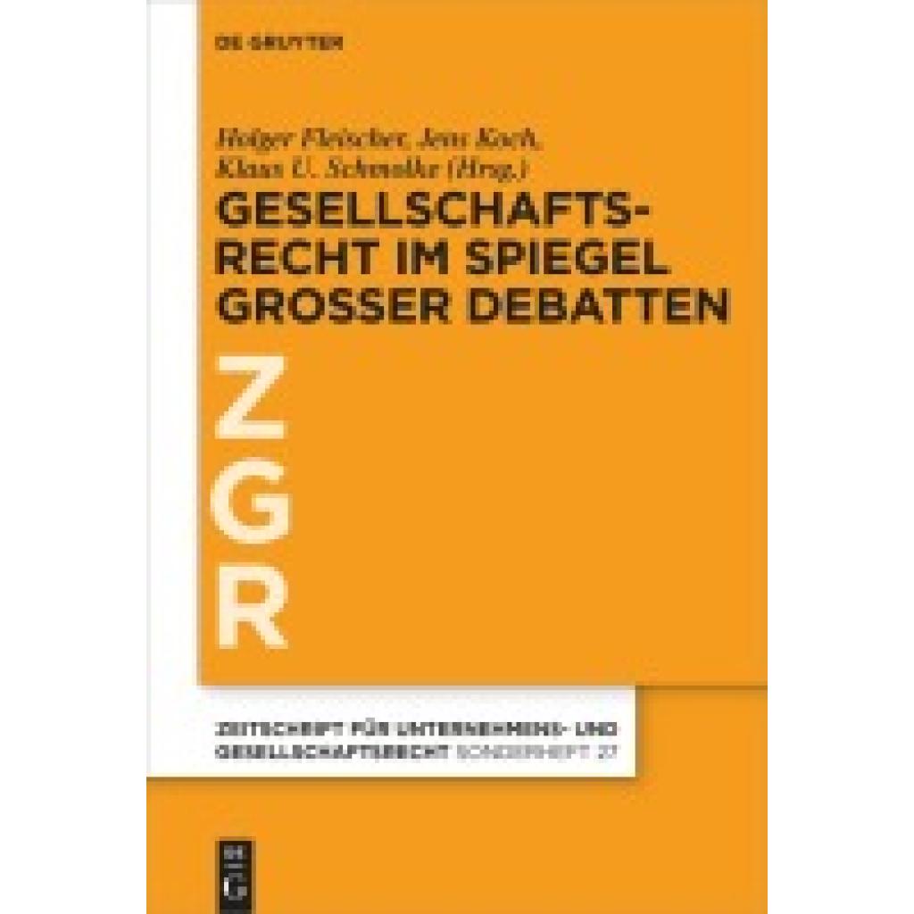9783111388311 - Gesellschaftsrecht im Spiegel großer Debatten