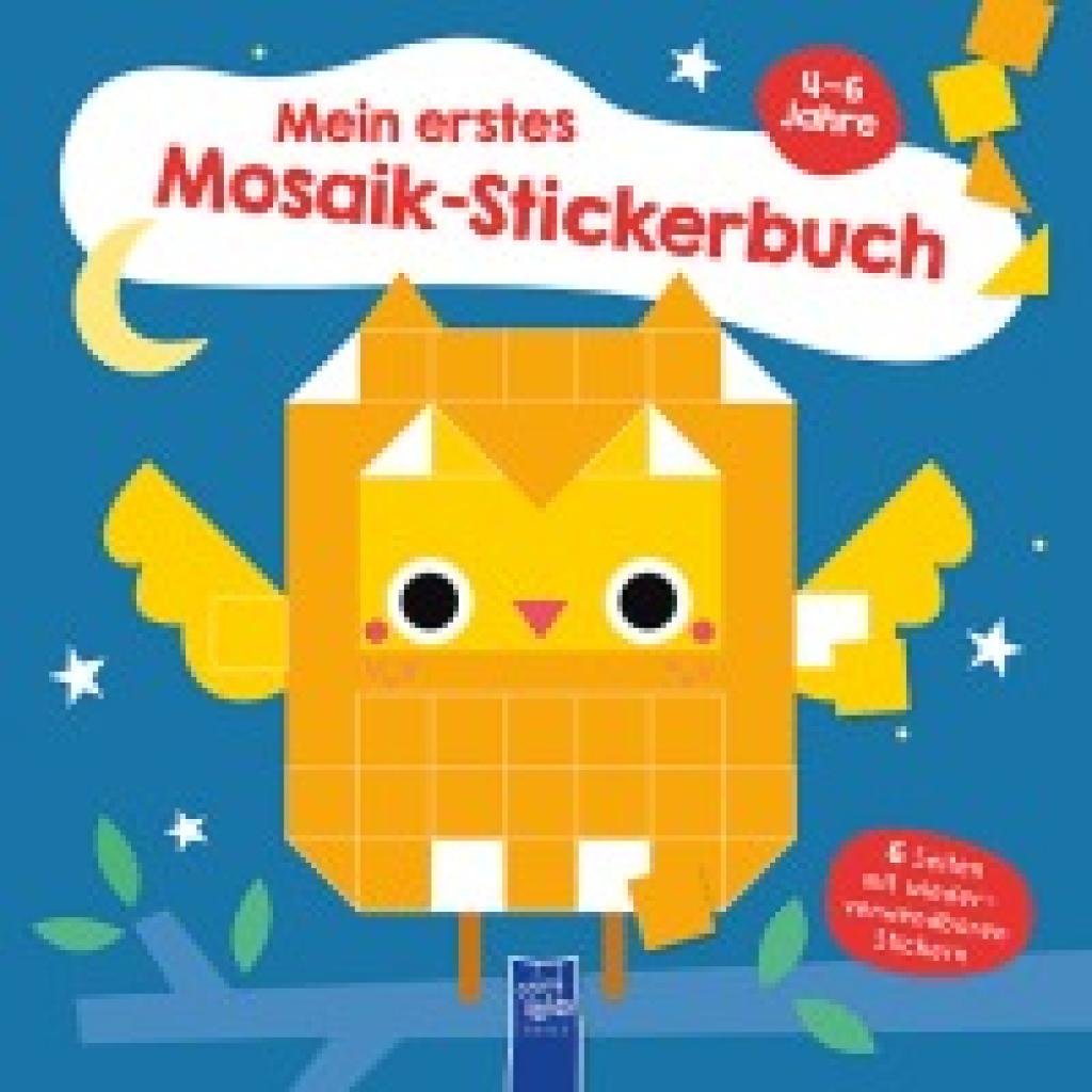 9789464764185 - Mein erstes Mosaik-Stickerbuch 4-6 Jahre (Cover Eule) Gebunden
