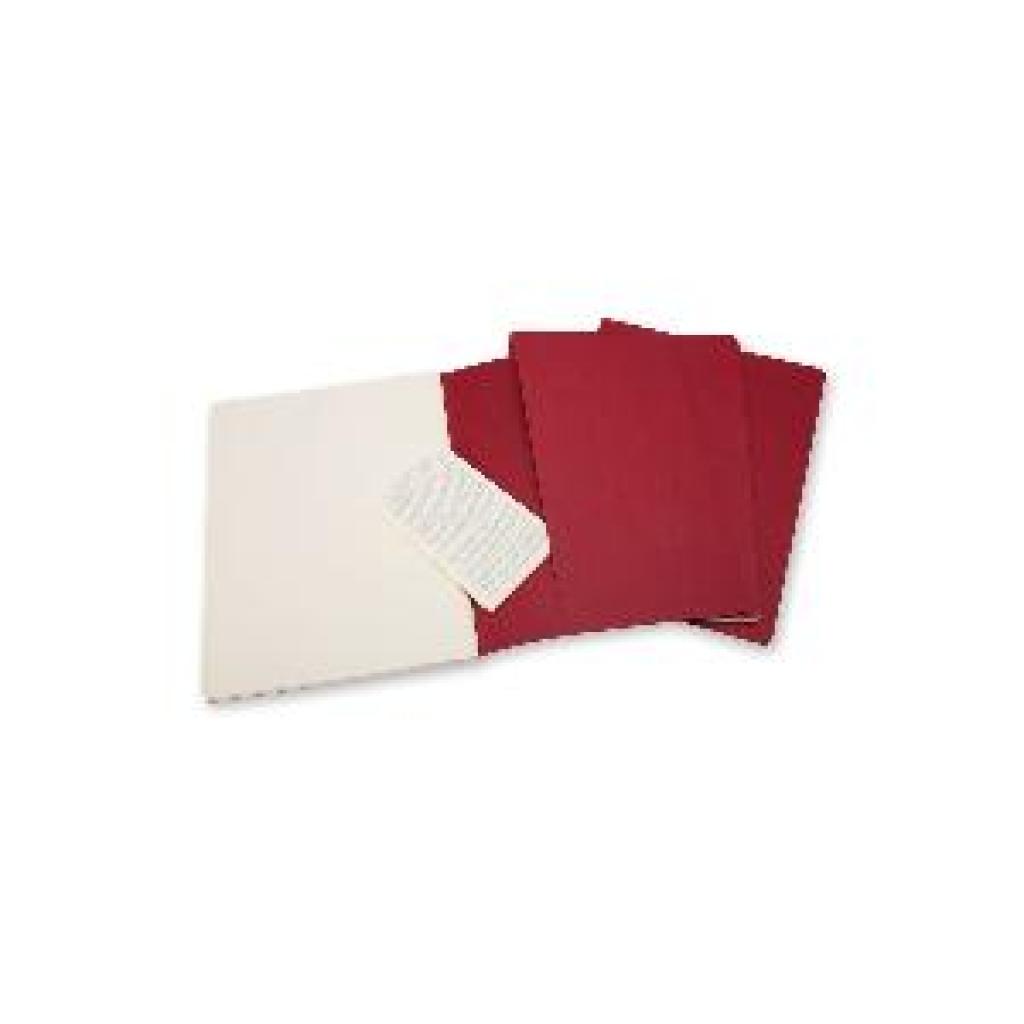 9788862931090 - Notizheft Cahier XL 19x25cm VE=3 Stück blanko preiselbeerrot