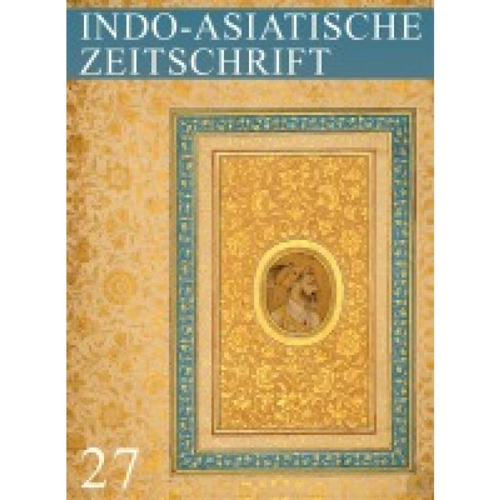 9783868934540 - Heft 27 Indo-Asiatische Zeitschrift Kartoniert (TB)