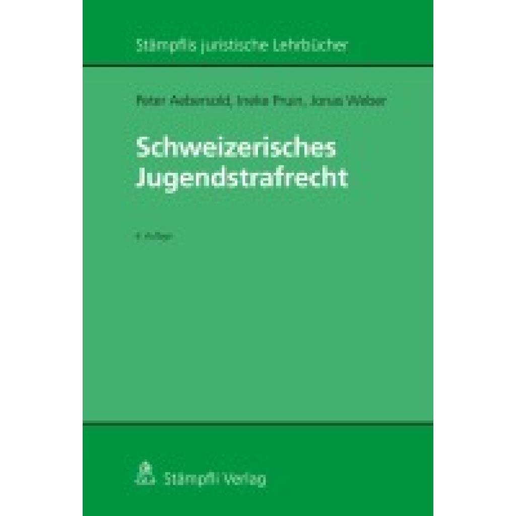 9783727235436 - Aebersold Peter Schweizerisches Jugendstrafrecht