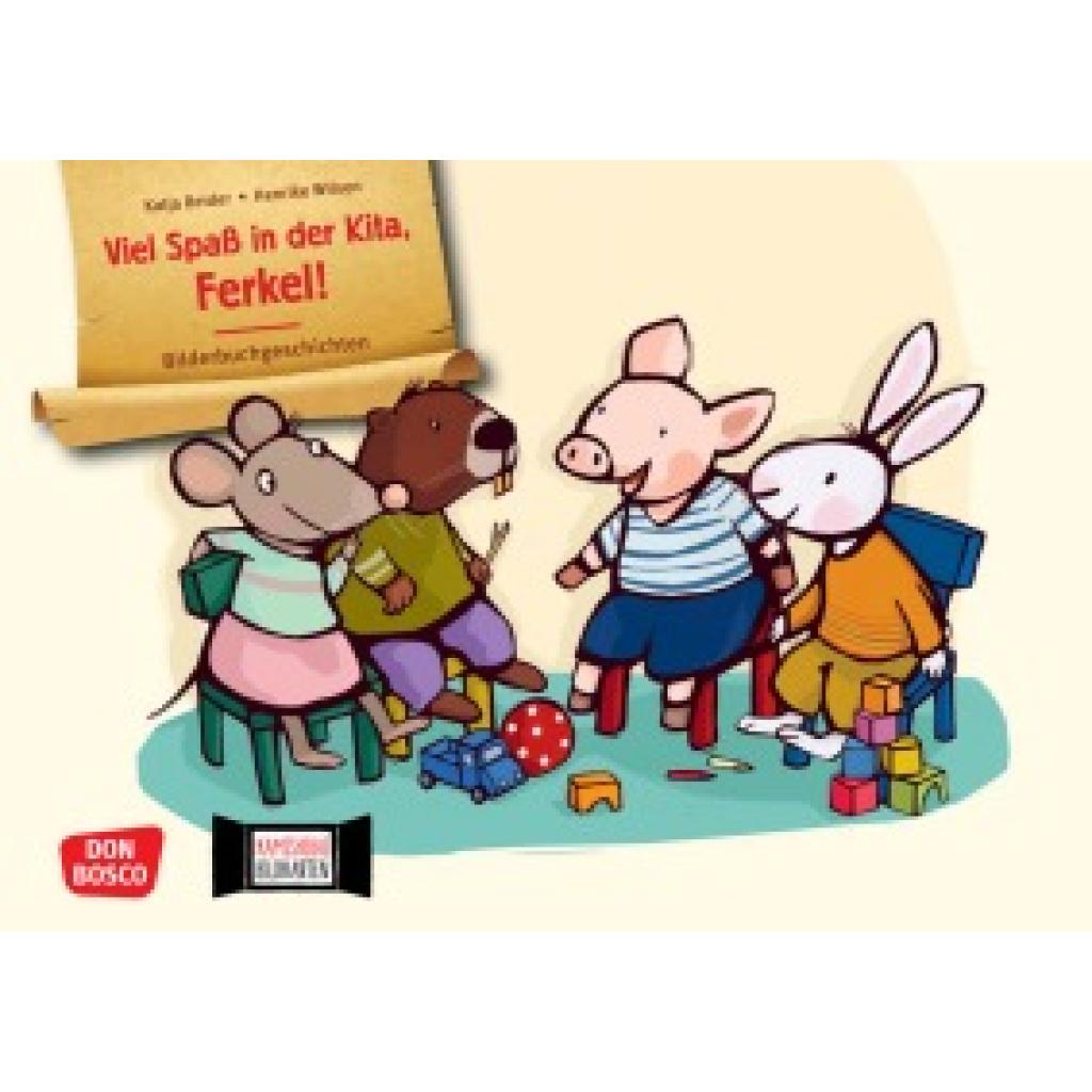 4260694922217 - Bilderbuchgeschichten für unser Erzähltheater   Viel Spaß in der Kita Ferkel! Kamishibai Bildkartenset - Katja Reider
