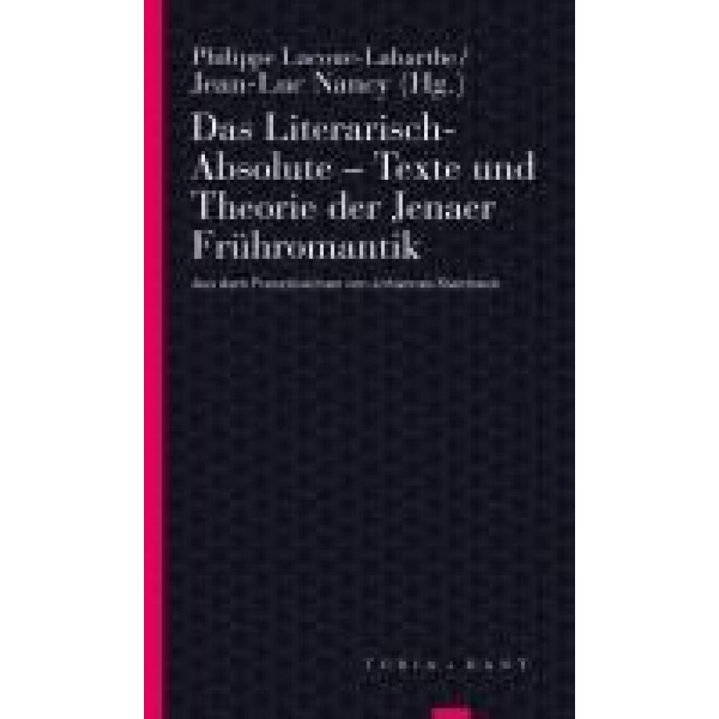 9783985140411 - Turia Reprint   Das Literarisch-Absolute Texte und Theorie der Jenaer Frühromantik Kartoniert (TB)