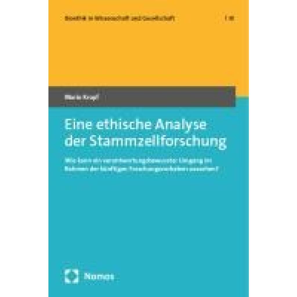 9783756019151 - Kropf Mario Eine ethische Analyse der Stammzellforschung