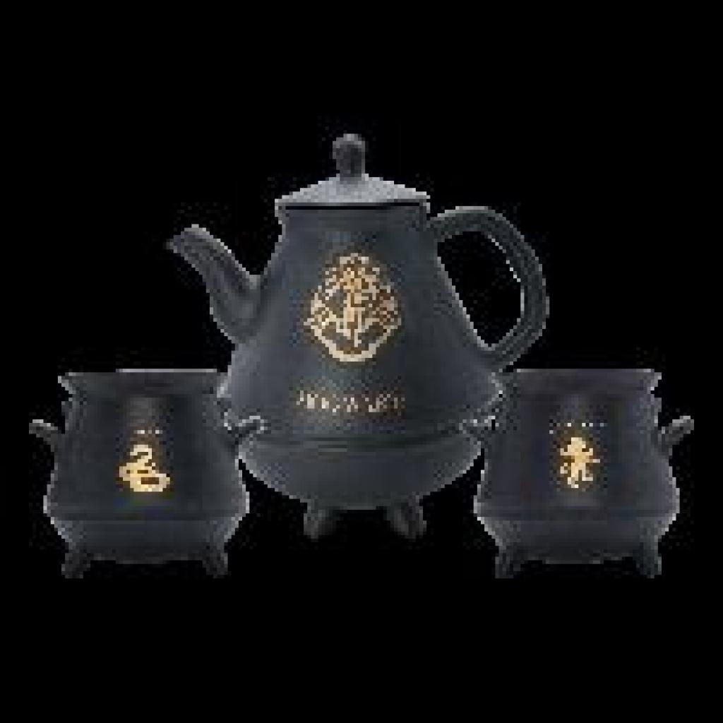 Harry Potter Teekanne mit Hogwarts-Kessel-Set