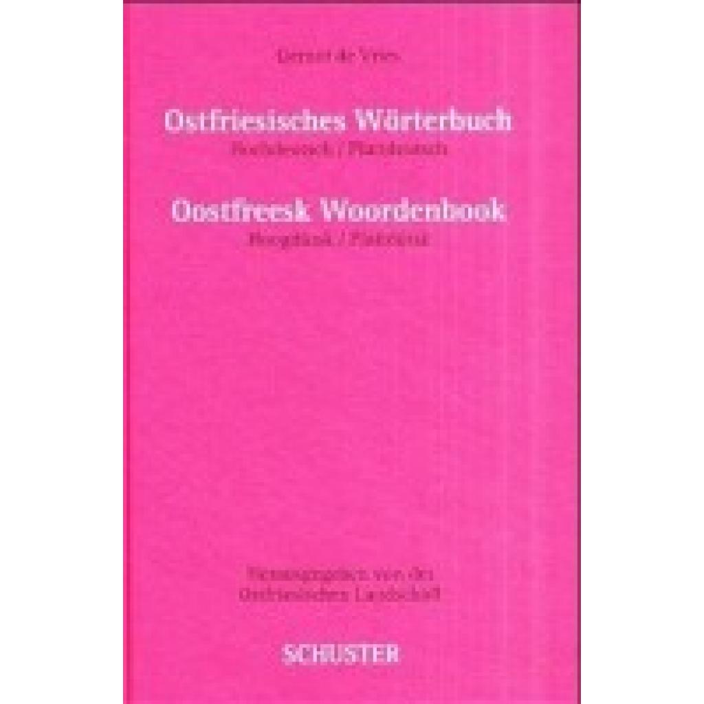 9783796303395 - Ostfriesisches Wörterbuch Oostfreesk Woordenbook - Gernot de Vries Gebunden