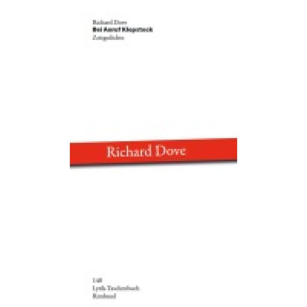 9783890861401 - Dove Richard Bei Anruf Klopstock